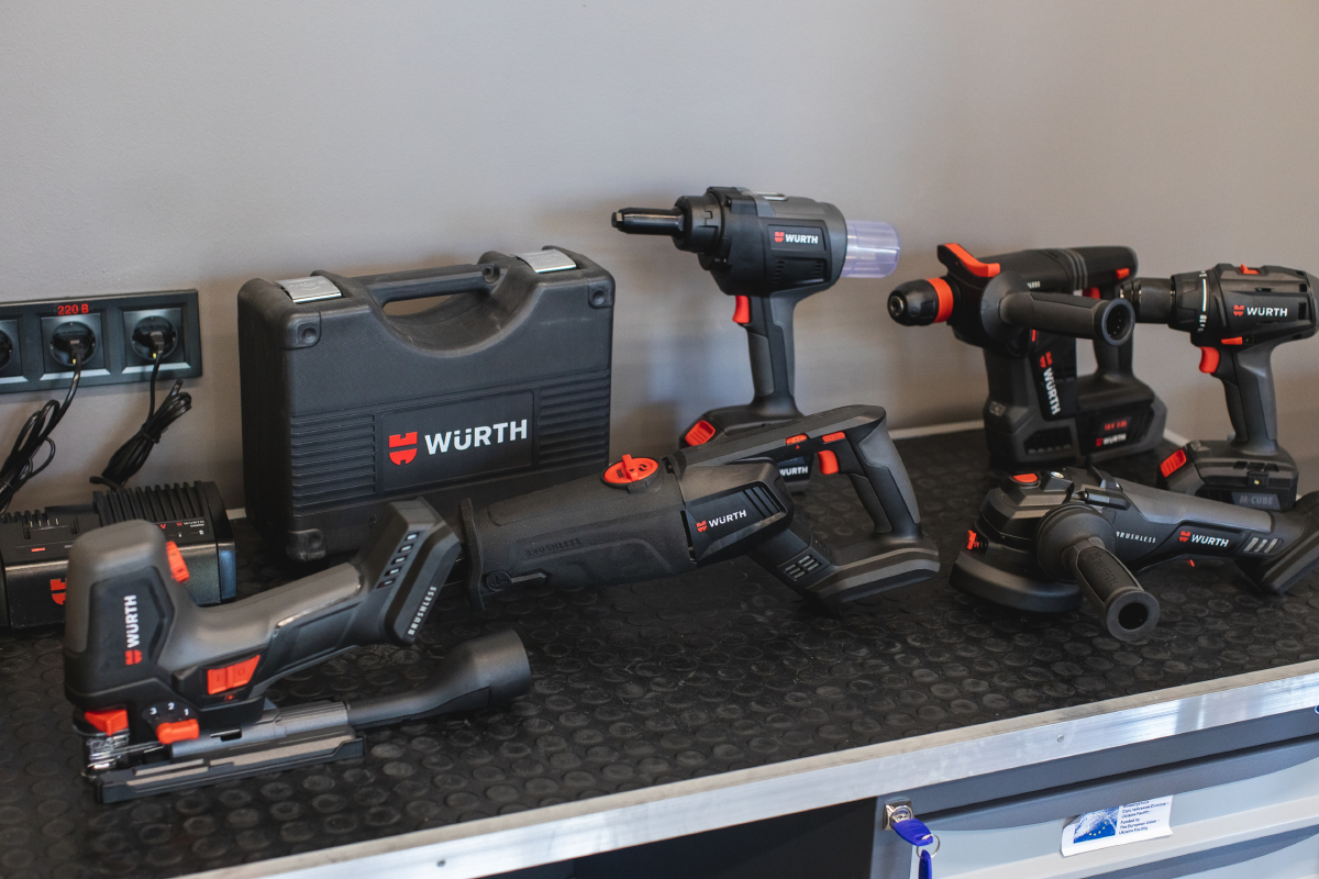 Набор профессиональных аккумуляторных инструментов Würth M-CUBE