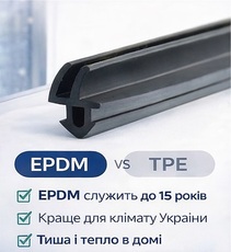 Оригінальні німецькі ущільнювачі Rehau з EPDM-каучуку