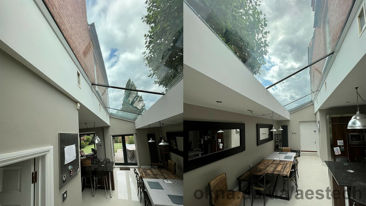 Стеклянная крыша частного дома в Лондоне | Новый проект от Aestech
