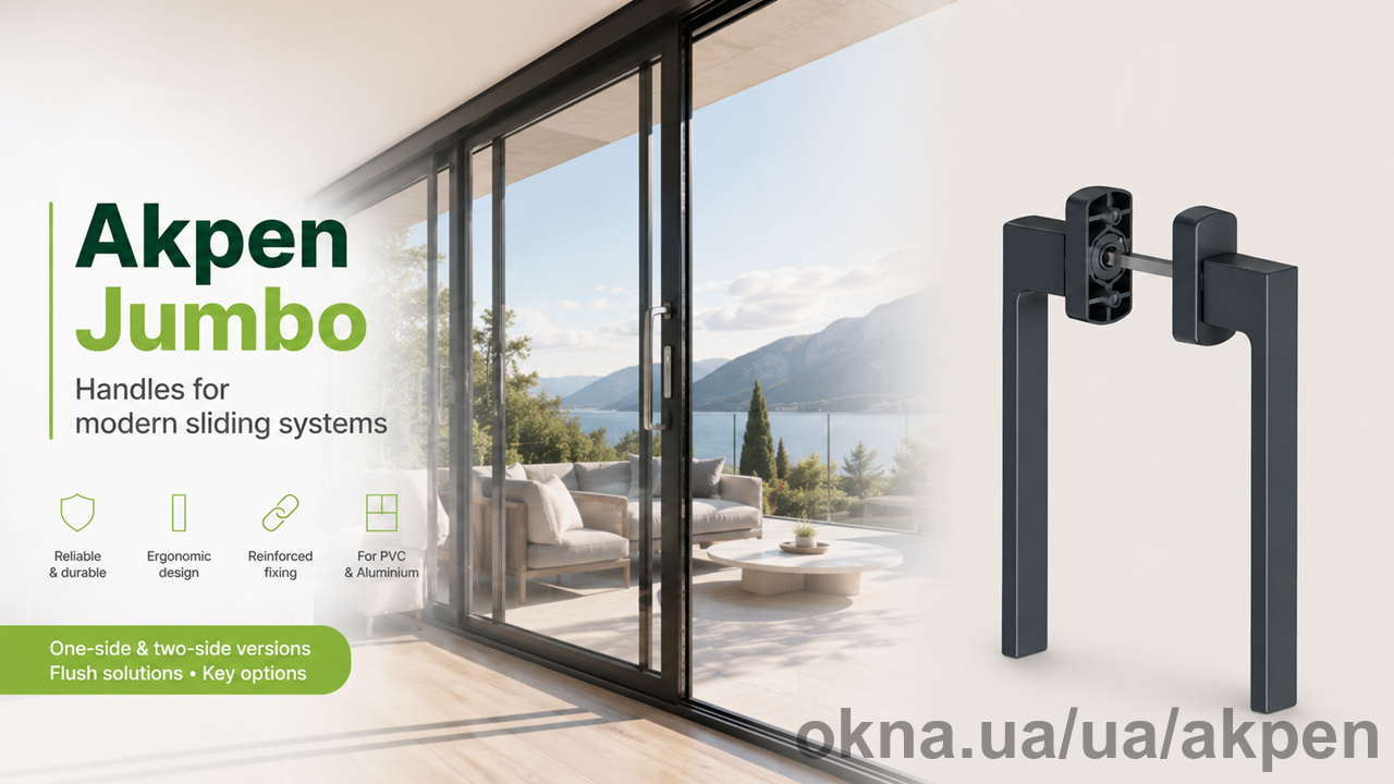 Akpen Jumbo — ручки для раздвижных дверей, раскрывающие горизонты