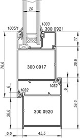 Предлагаем алюминиевую оконно-дверную систему профилей ALTEST Series-300