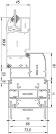 Нова систем алюмінієвих офісних перегородок Office-900