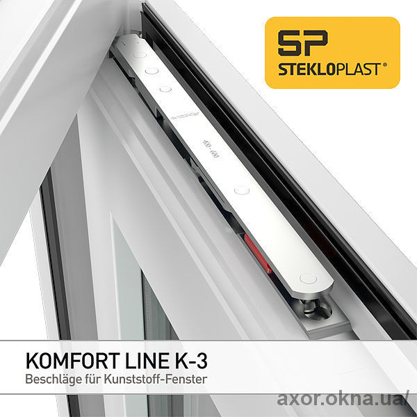 Компания Stekloplast объявила об успешном начале работы с фурнитурой Komfort Line K-3