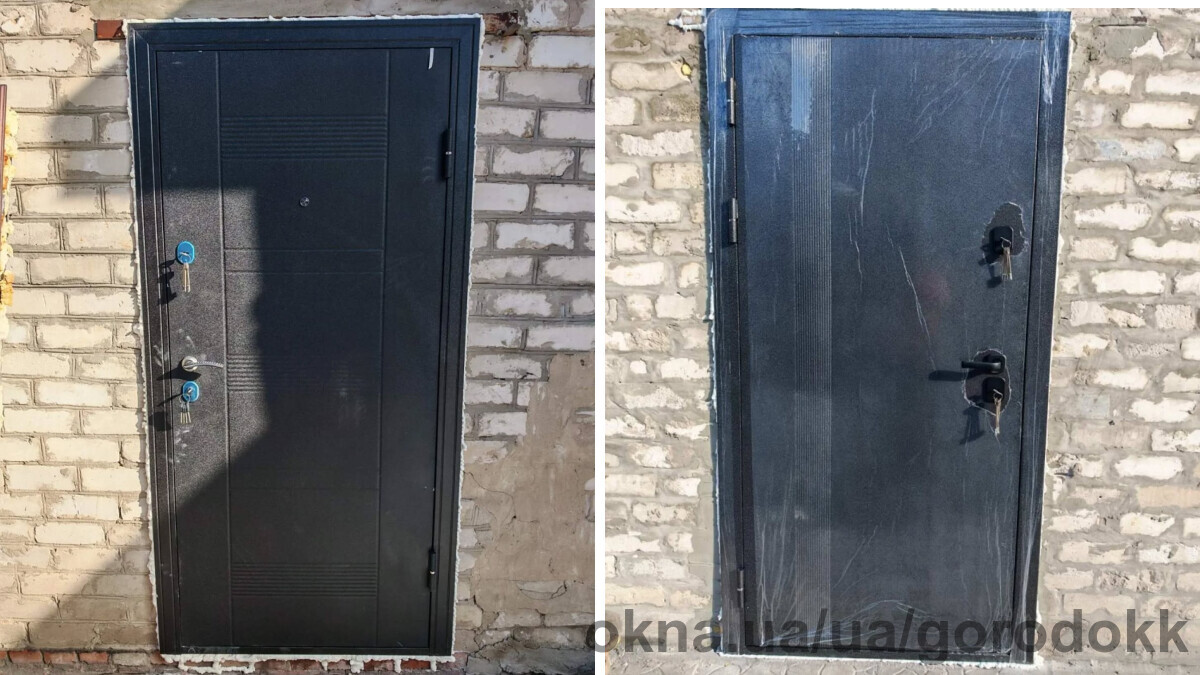 Городок встановив надійні вхідні двері у приватному секторі