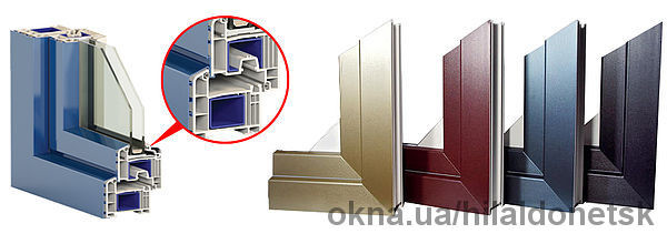 Новинка! Украинские алюминиевые декоративные накладки на ПВХ-профиль!