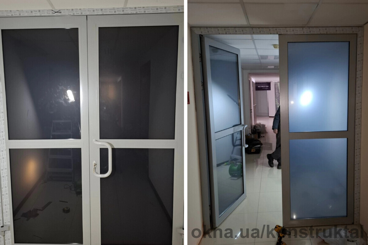 Конструкт-Ал виготовив та встановив алюмінієві двері зі Framex для інтер’єрів