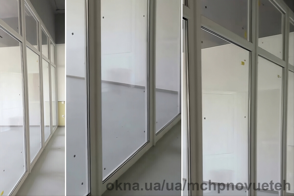 Металопластикова перегородка від компанії «Нові технології» допомогла ефективно зонувати простір