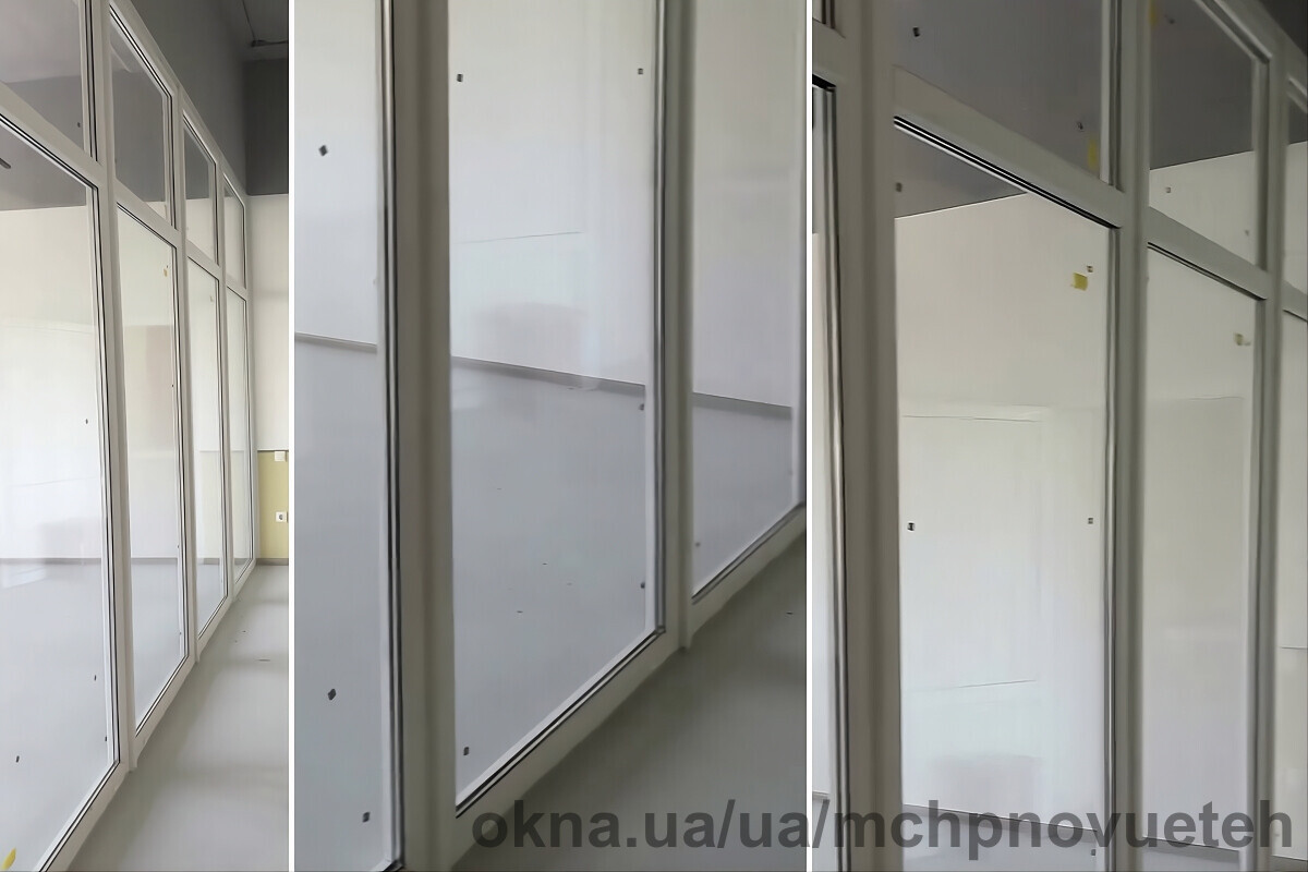 Металопластикова перегородка від компанії «Нові технології» допомогла ефективно зонувати простір