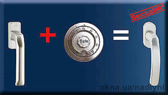 "Надійні Вікна" повышают безопасность - все окна Rehau укомплектовываются антивзломной ручкой "Hoppе Secustik"!
