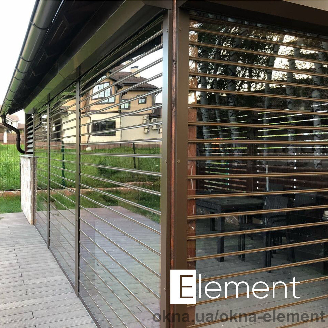 Прозрачные роллеты из поликарбоната PREMIROLL