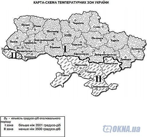 Уточнена температурная зона Закарпатской области в ДБН В. 2.6-31: 2006