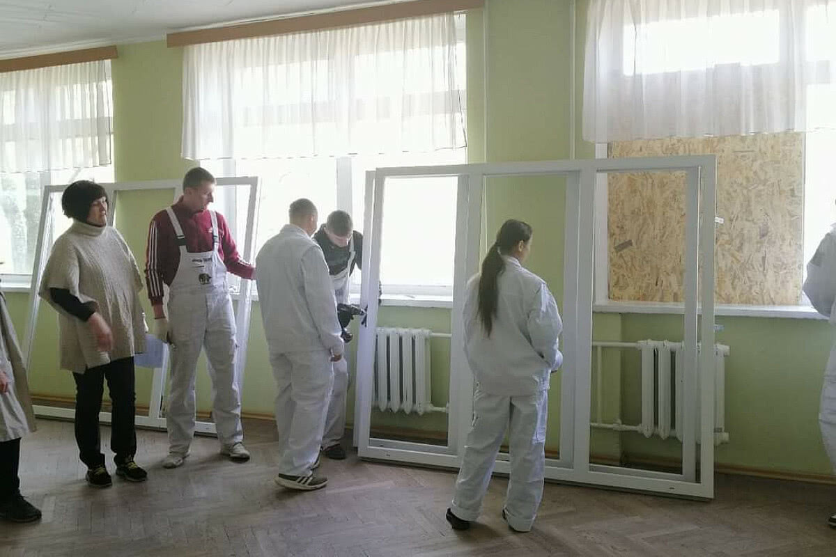 346 students practised workable skills during the renovation of their vocational schools