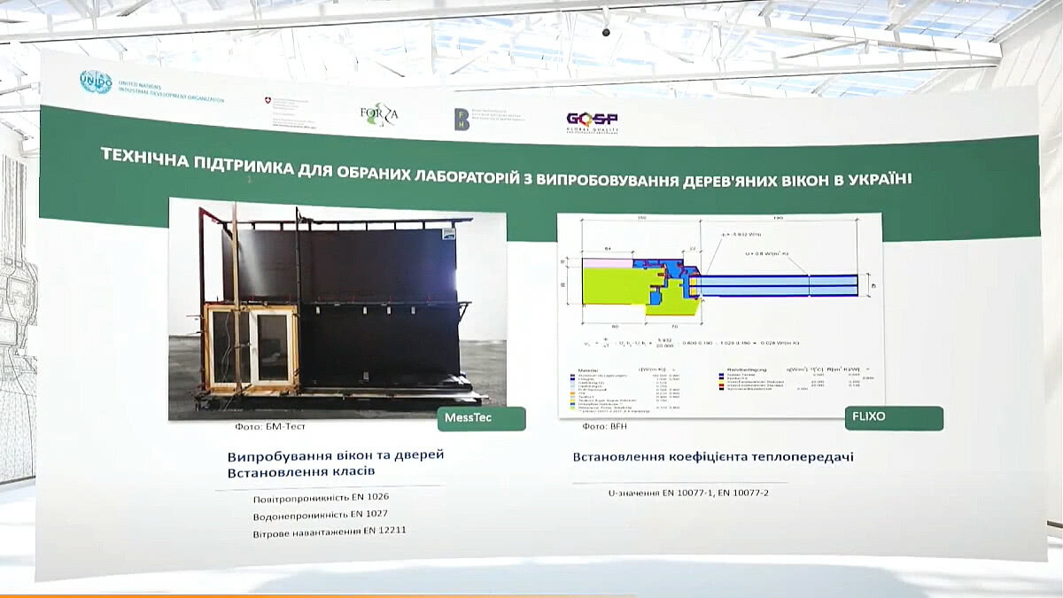 В Україні дві лабораторії отримали європейське обладнання для тестування світлопрозорих конструкцій