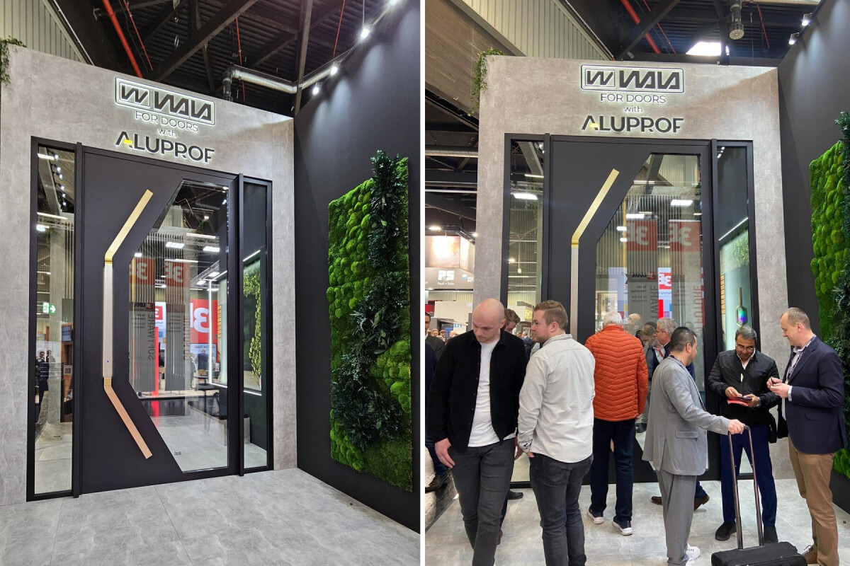 Aluprof used FENSTERBAU FRONTALE to showcase the possibilities of the MB-86N Pivot Door system