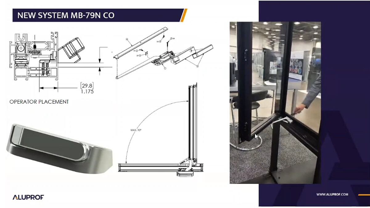 Алюмінієві новинки Aluprof для США: від сейсмостійких фасадів до вікон із кутом відкривання 90°