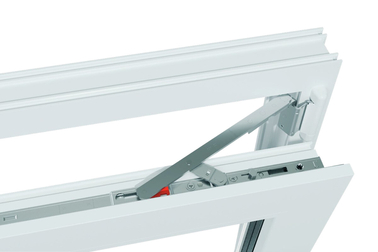 Axor upgrades the SMART QUICK tilt-and-turn hardware with a telescopic anti-vandal plate