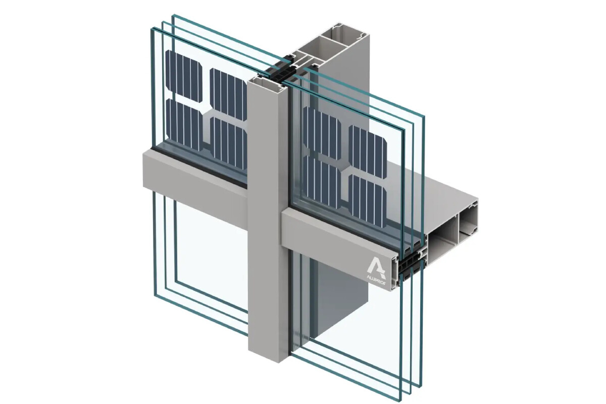 Aluprof представив фасад MB-SR50N PV з інтеграцією сонячних панелей