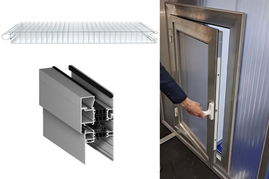 «Karbosnab» has offered a façade window infilled with polycarbonate