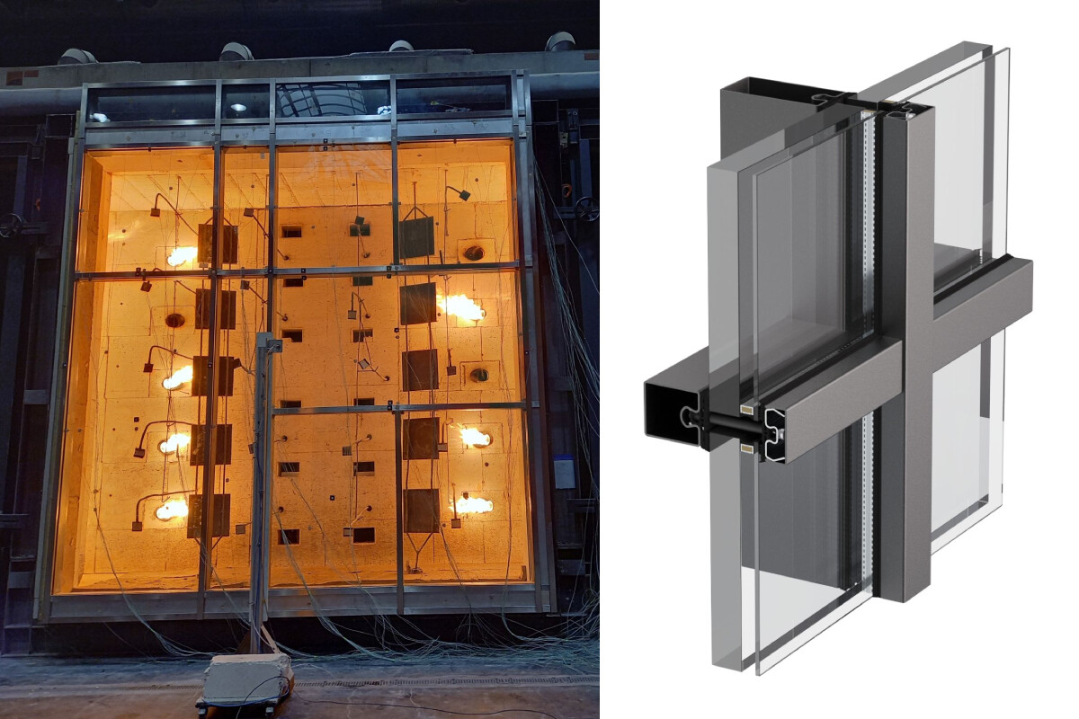 Сталева фасадна система Forster thermfix vario зі зламостійкістю RC4 пройшла вогневі випробування EI60