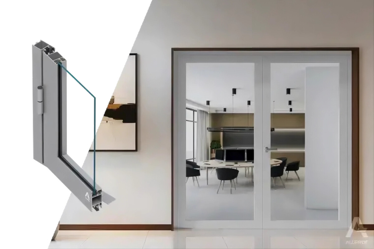 Aluprof переробив алюмінієву систему MB-45 для фальцових дверей