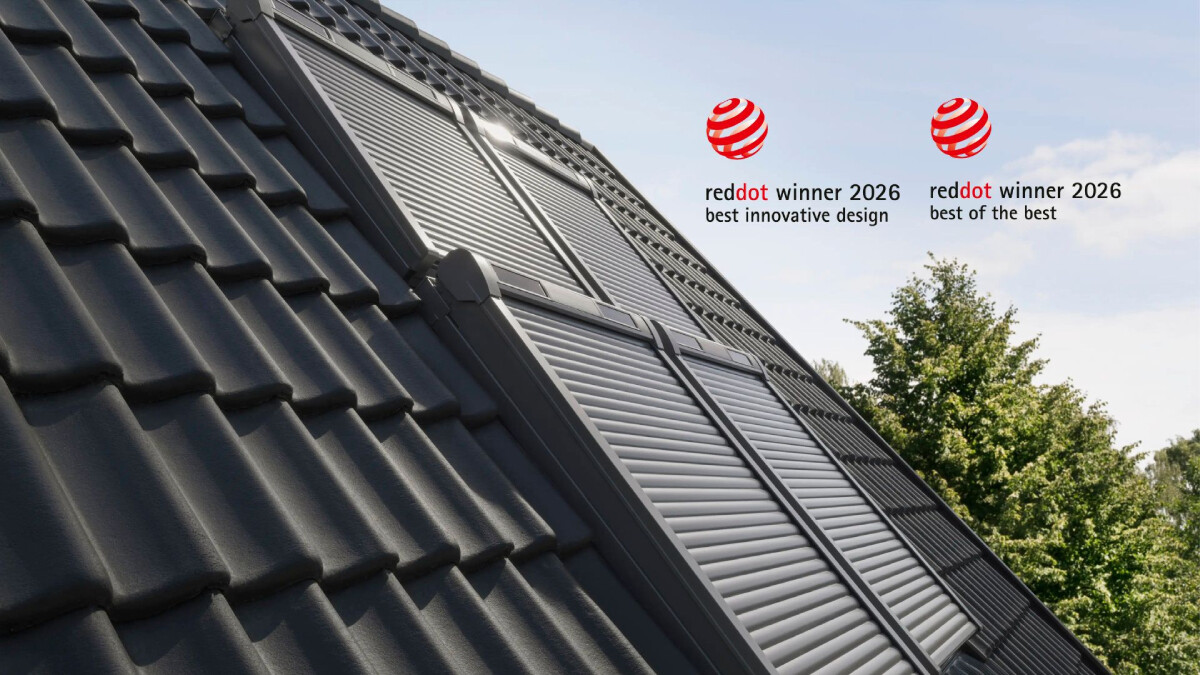 VELUX отримала дві нагороди Red Dot за ролетні віконниці