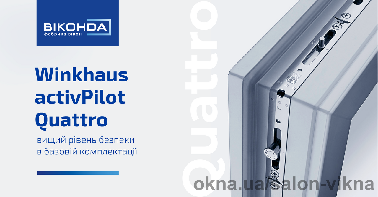 Фурнітура activPilot Quattro - новий рівень безпеки для Ваших вікон!