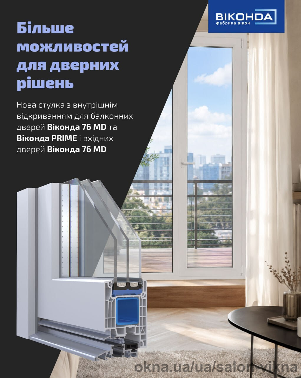 Розширюємо можливості Віконда 76 MD та Віконда PRIME!