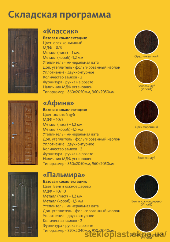 Під ТМ Stekloplast розпочато виробництво вхідних металевих дверей