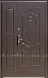 Распродажа китайских полуторных двухстворчатых входных дверей