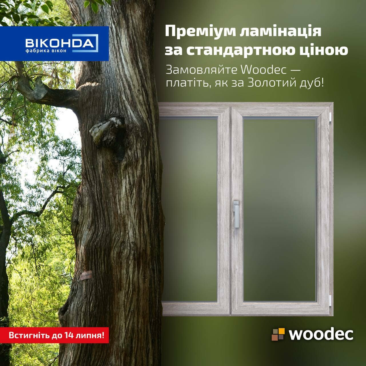 Ламінація WOODEC за ціною звичайної! Ламінація WOODEC за ціною звичайної!
