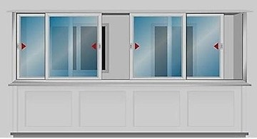 Уникальная ПВХ раздвижная система для остекления балконов.