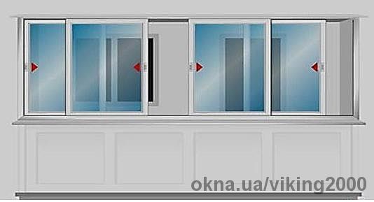 Уникальная ПВХ раздвижная система для остекления балконов.