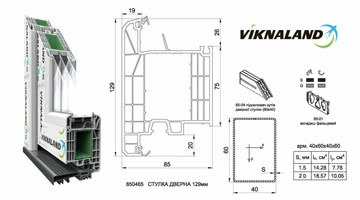 Расширение линейки створок VIKNALAND 85Pro
