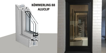 Преміальна віконна система KÖMMERLING 88 AluClip представлена в WinMall