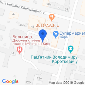 Yeroshov V.V. on the map Yeroshov V.V. on the map