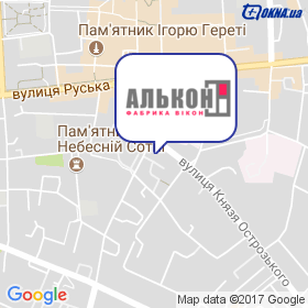 Алькон на мапі Алькон на мапі