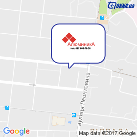 Алюмініка на мапі Алюмініка на мапі