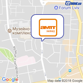 АМТТ Запад на карте АМТТ Запад на карте