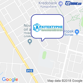Arkhitekturne zasklennya on the map Arkhitekturne zasklennya on the map