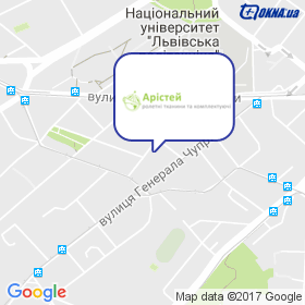 Арістей на мапі Арістей на мапі