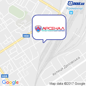 АРСЕНАЛ на мапі АРСЕНАЛ на мапі
