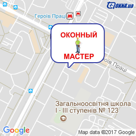 Харьковские Окна на карте Харьковские Окна на карте