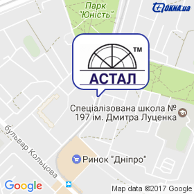 Астал на мапі