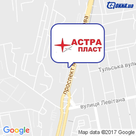 Астра Пласт на мапі Астра Пласт на мапі