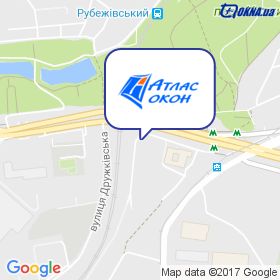 Атлас вікон на мапі Атлас вікон на мапі