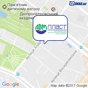 АВМ ПЛАСТ на мапі АВМ ПЛАСТ на мапі