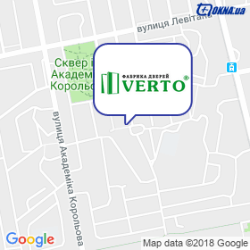Verto ТМ на мапі
