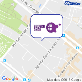 Азбука Вікон на мапі Азбука Вікон на мапі