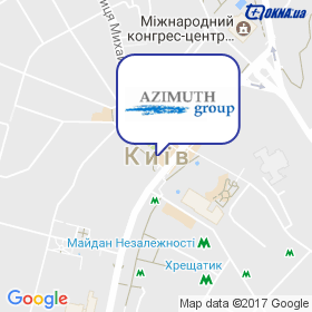 Азимут груп Україна на мапі Азимут груп Україна на мапі