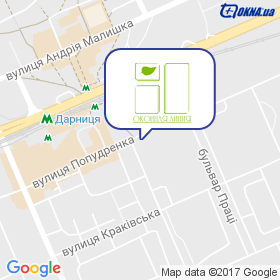 Безніс на мапі